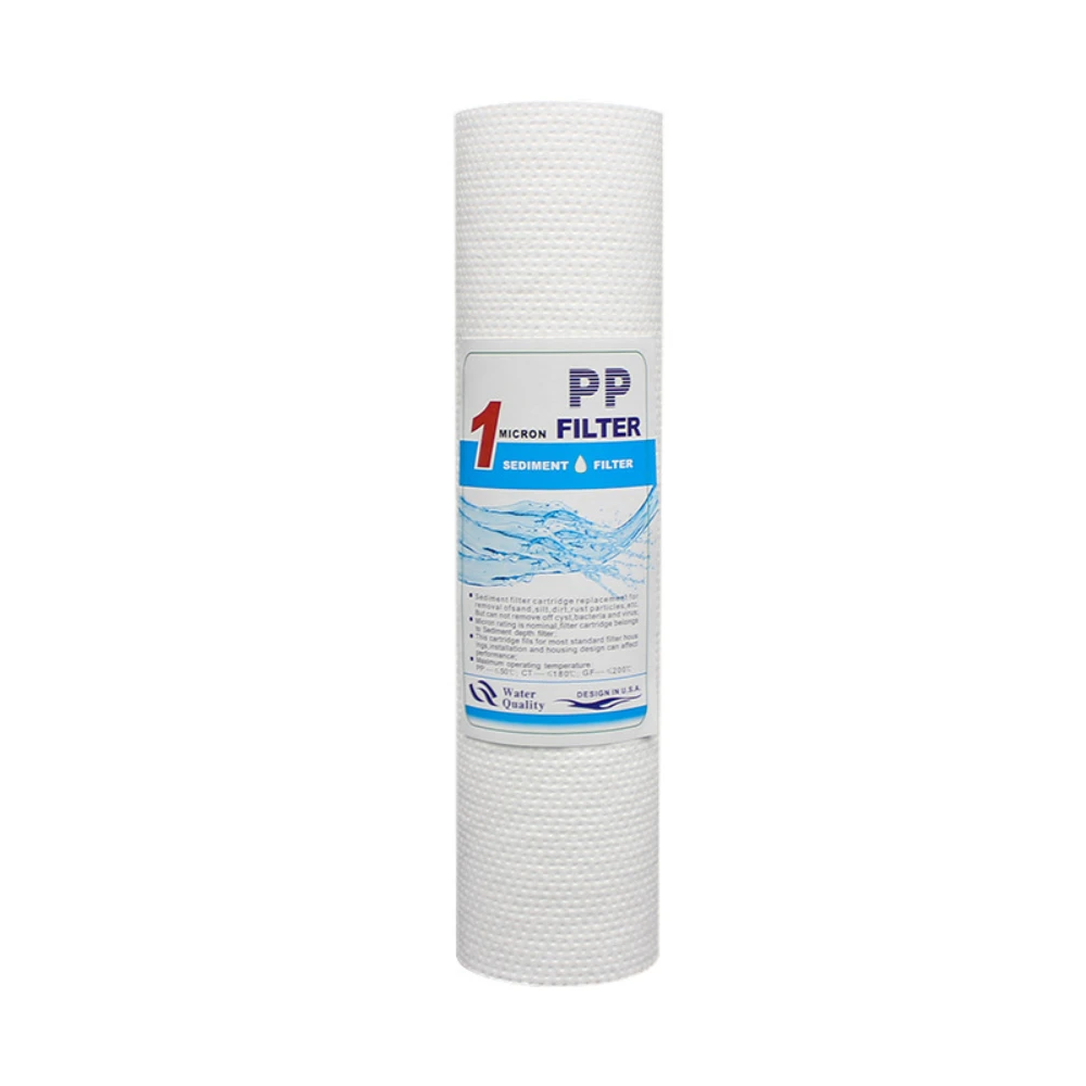 10 Inch 3Pcs 5 MicronPP Cotton Filter Element Water Purifier Replacement Water Sediment Filters 1/5 Micron 2.5