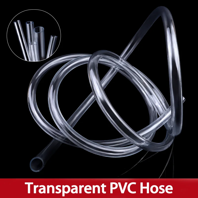 

Transparent PVC Plastic Hoses 2 3 4 5 6 8 10 12 14 16 18 20 25mm High Quality Water Pump Tube Hoses Aquarium Tubing Garden Hose