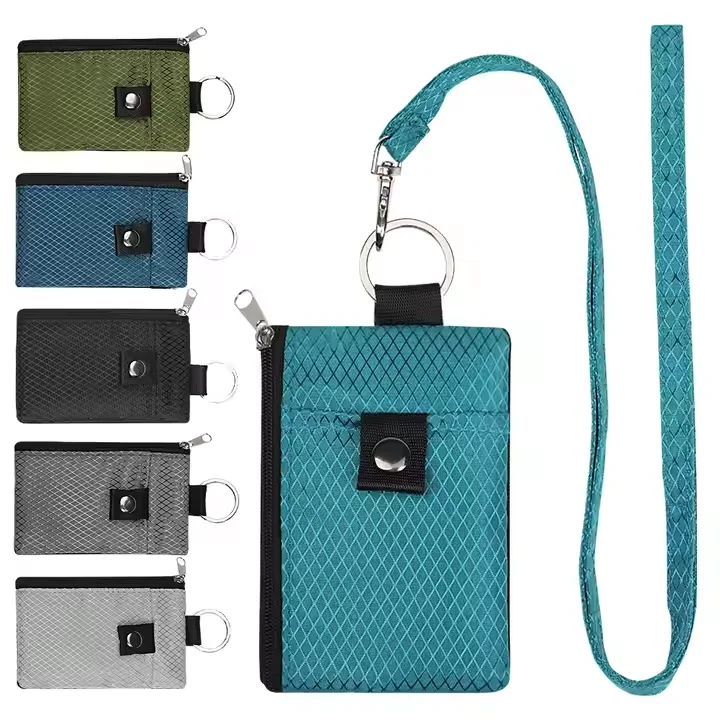 

Популярный водонепроницаемый RFID-кошелек-браслет с защитой от считывания сигналов, противоугонный чехол для карт, подвесной кошелек на шею