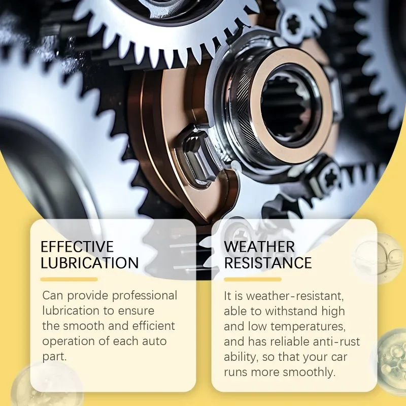 Afdichting En Zorg Smeermiddel Voor Auto Metalen Onderdelen Auto Smeermiddel Anti Borduurwerk En Reiniging Smeermiddel Efficiënt