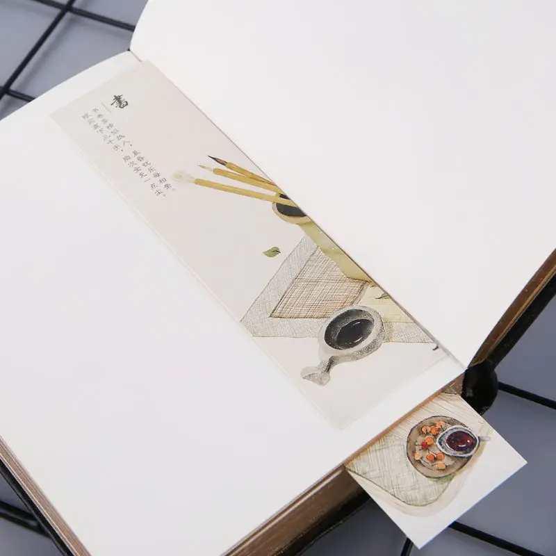 30 шт. для креативных бумажных закладок в китайском стиле, рисующих открыток в стиле ретро, ​​красивых