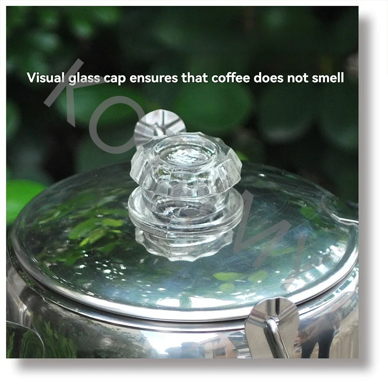 304 stainless steel coffee percolator coffee pot Pu erh tea stove brewing pot 1.2L