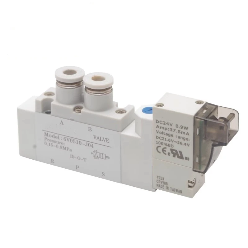 6V Series Solenoid Valve (5/2, 5/3 Way) 6V0510 6V0520 6V0530 6V110 6V120 6V130