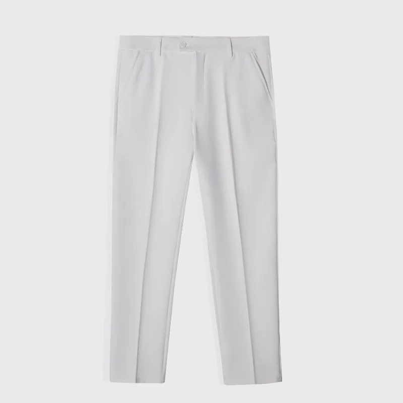 Pantalon court slim pour homme, tube droit, simple, polyvalent, beau, solide, document, tempérament, intelligent, décontracté, printemps, été, nouveau, 2024