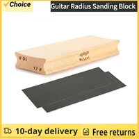 Bloque de lijado de radio de guitarra, herramienta de Luthier de haz de lijado de madera bidireccional para diapasón de nivelación de trastes