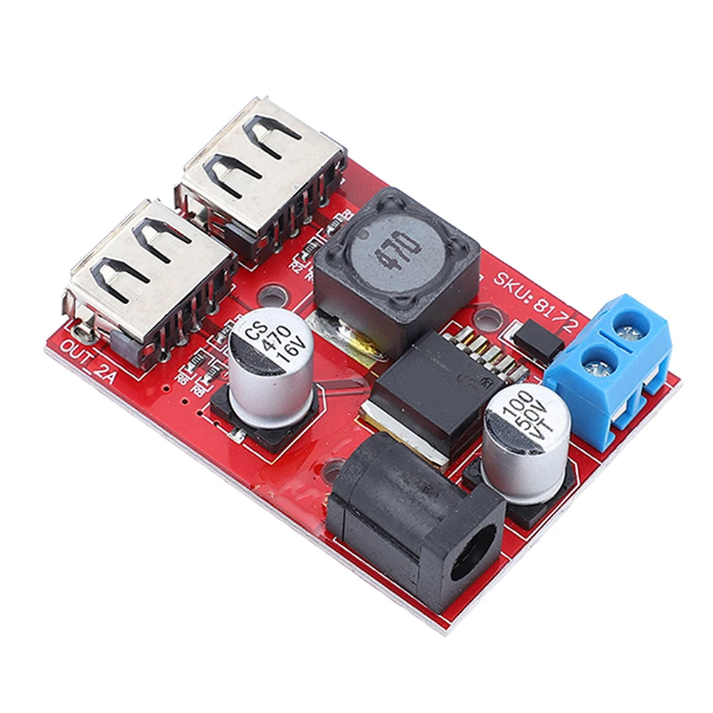 Outdoor Charging Solar Controller USB Charging Module Solar Controller 50x35x12mm 92 Efficiency Wide Input 6V-40V