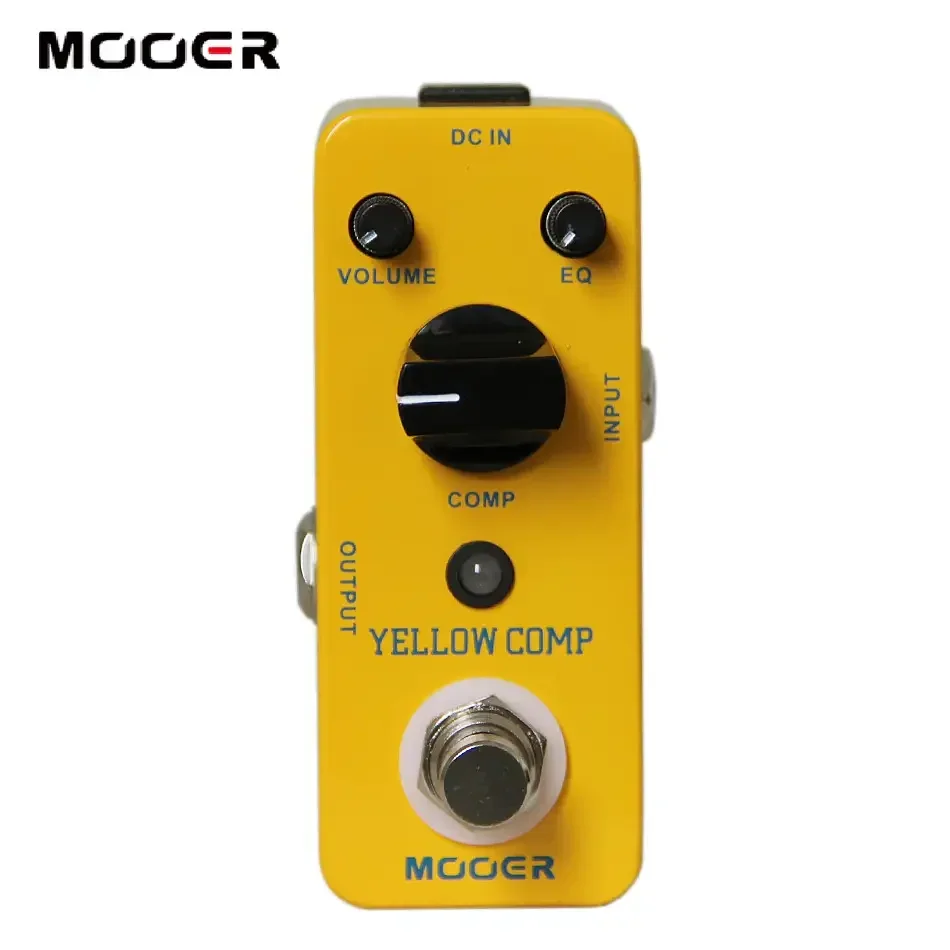 

MOOER Yellow Comp Compressor Guitar Pedal Bass Compressor, Guitar Compression True Bypass, EQ and Volume Adjustable, Mini Size