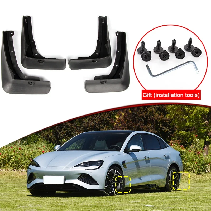 

Стайлинг автомобиля для BYD ATTO 4 Seal 2022 2023 ABS автомобильные брызговики брызговики переднее и заднее крыло автоаксессуары