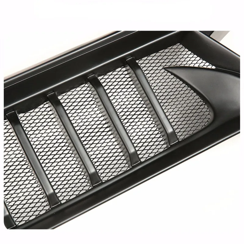 For 2016-2023 Jeep Renegade Racing Grills Matt Black Carbon ABS Plastic Grille Air Intake Styling Accessories Tuning Parts