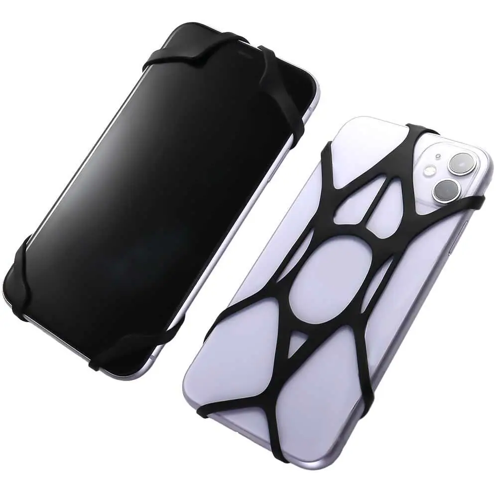Soft Anti-Slip Security Strap Elastic Motorcycle Handlebar Security Bands Bike Phone Holder Cell