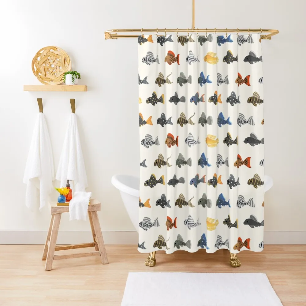 

Pleco! Shower Curtain Waterproof Shower For Bathroom In The Bathroom Shower Waterproof Curtain