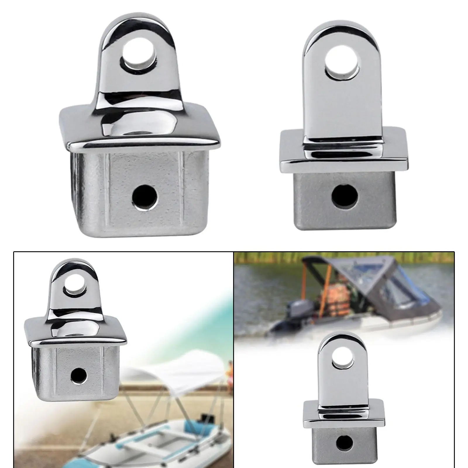 Square Tubing Top Eye End Hardware Components for Boat Sliding Cap