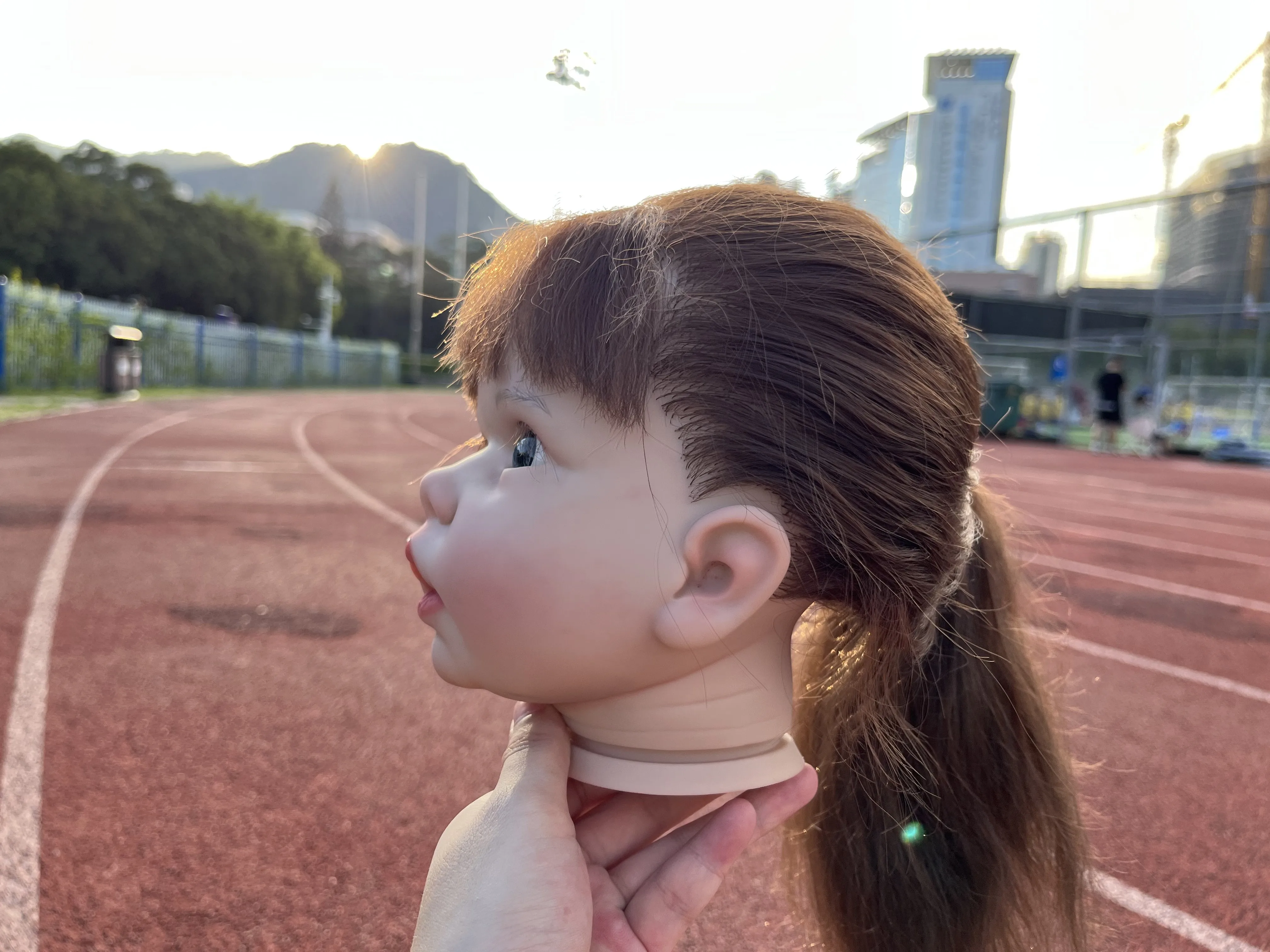 アーティストの作品 30 インチビッグリボーン人形ティッピブロンドヘア塗装ヘッド人形子供用