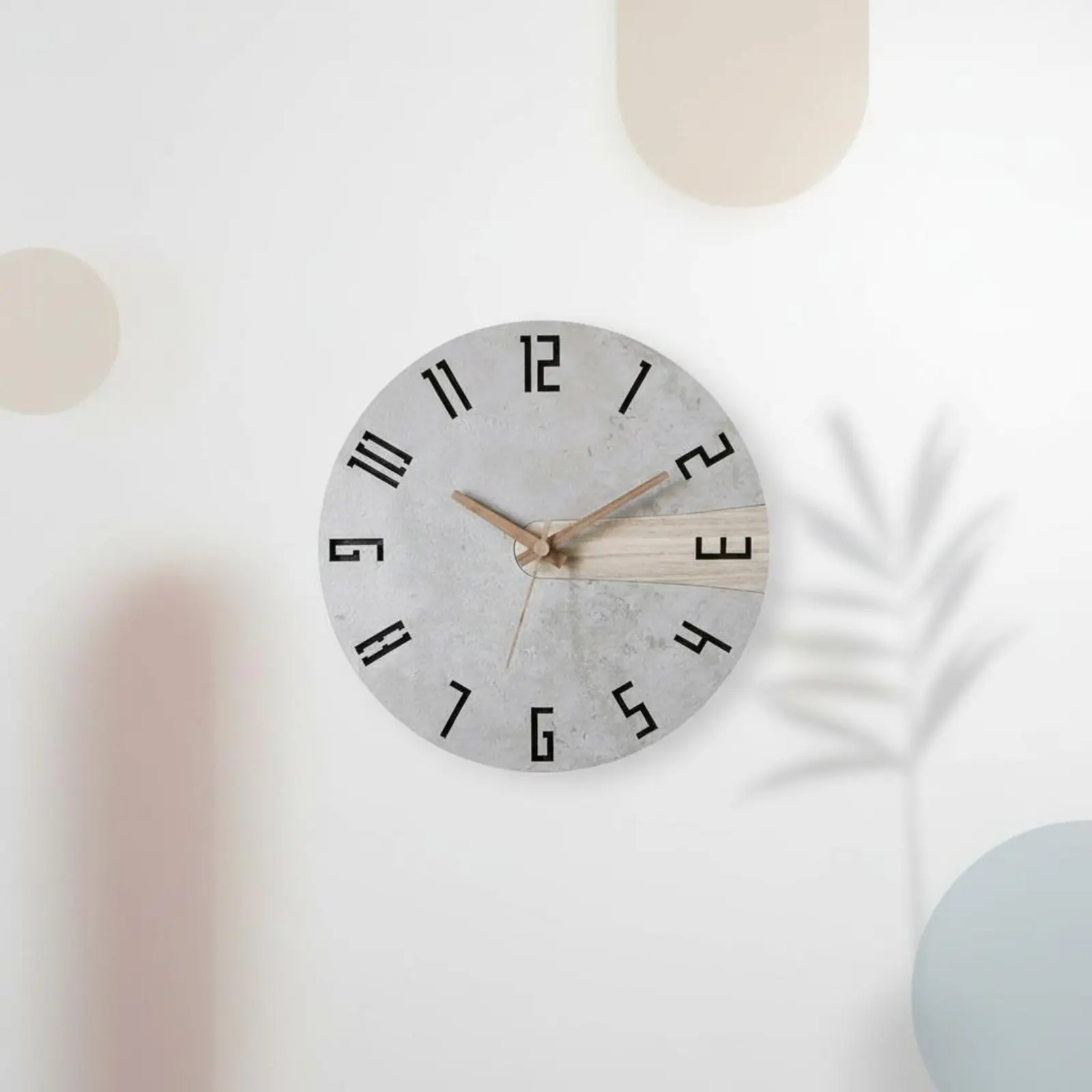 Noiseless Wall Timepiece Nordic Design Minimalist Wall Timepiece Home Decor Light Luxury Easy to Read for Bedroom