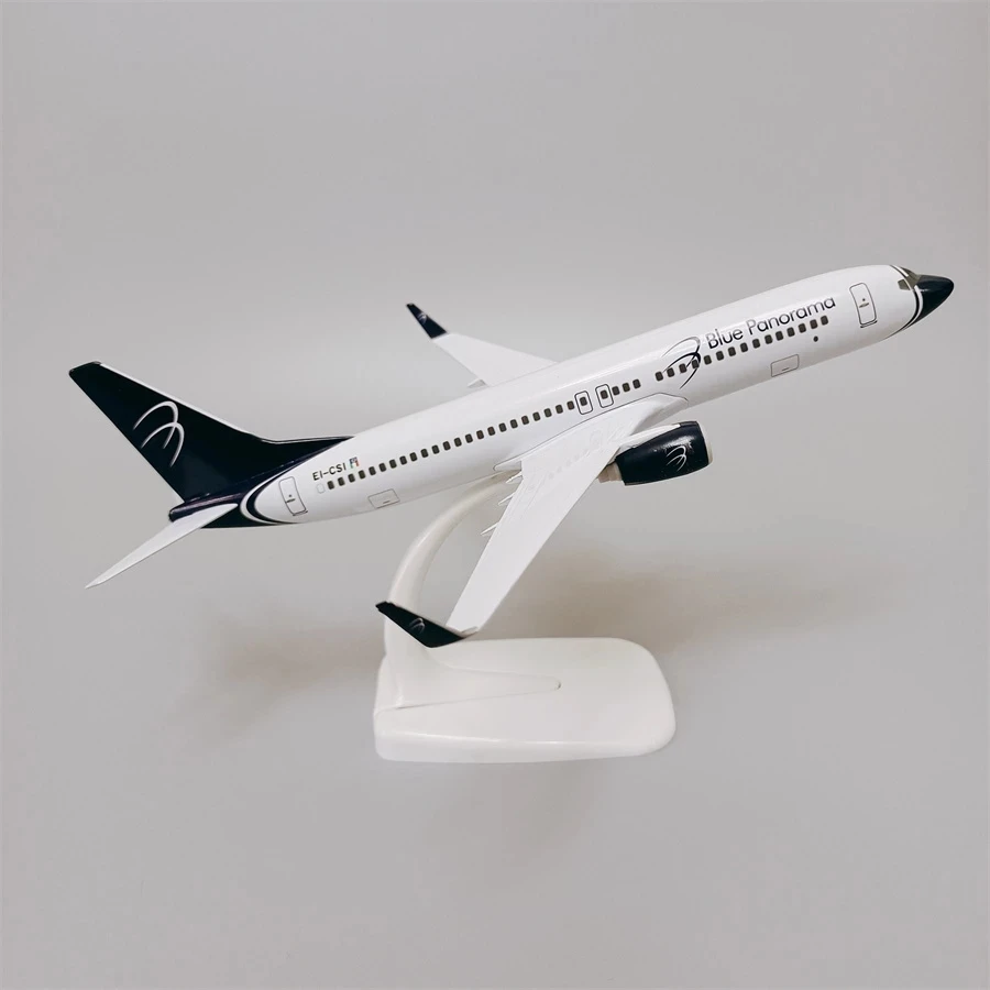 20cm alloy metal Alitalia Blue Panorama B737 Airlines aircraft model Cast aircraft Model aircraft Collection