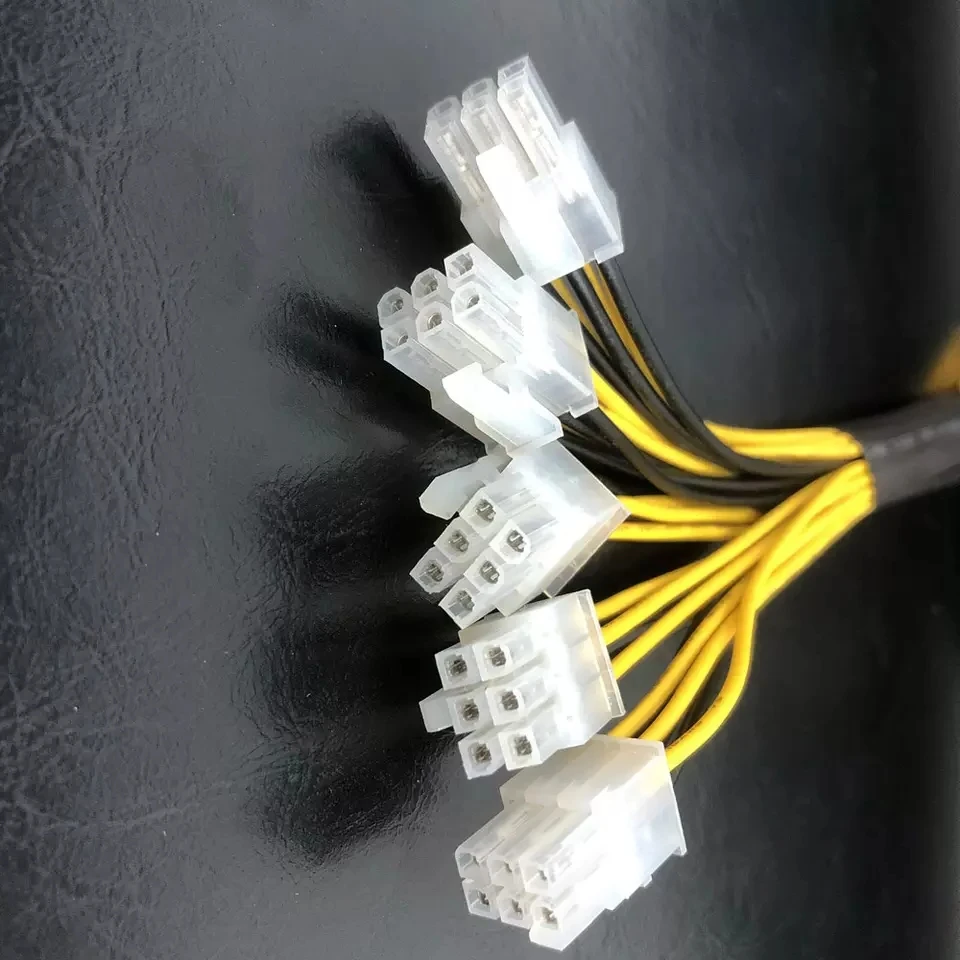 Imagem -06 - Cabo de Saída do Conector Pcie Powers Pinos Fio de Saída para Bitmain Antminer Apw7 Apw3 1600w 1800w Psu Bom Preço