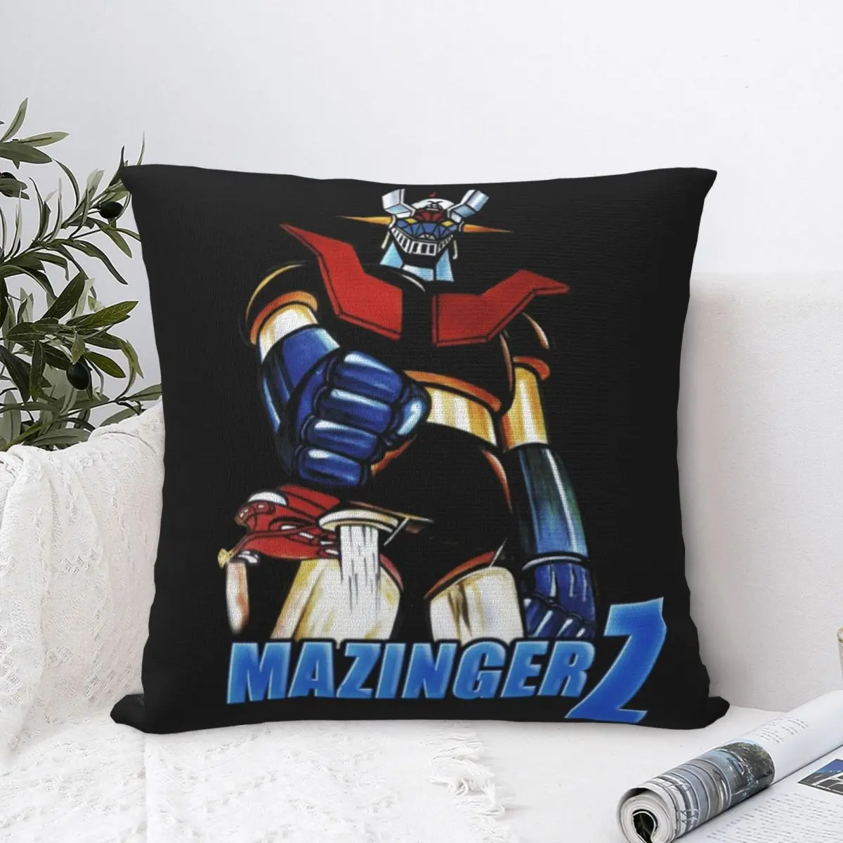 Z ROBOT Pillowcase Polyester Cushion Cover UFO Robot Grendizer Goldorak Actarus Mazinger Z Pillow Case Cover Seater  45X45cm