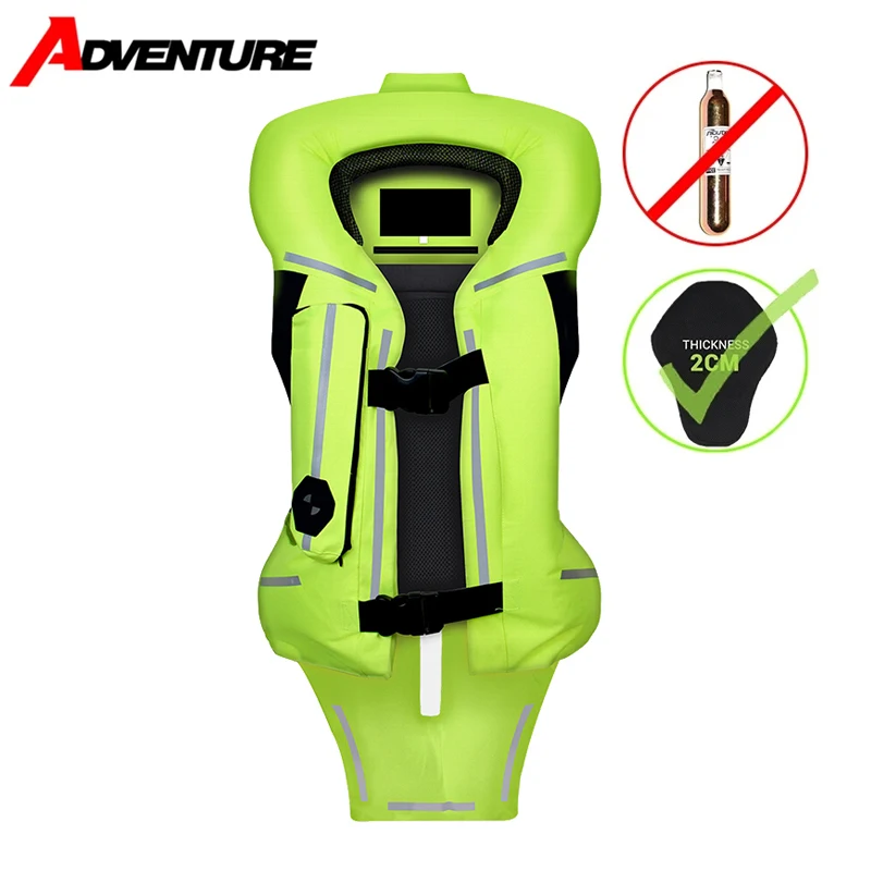 

Светоотражающий жилет с подушкой безопасности для мотоцикла, новая защитная куртка для внедорожного мотоцикла, всесезонный жилет с подушкой безопасности для верховой езды, S-3XL