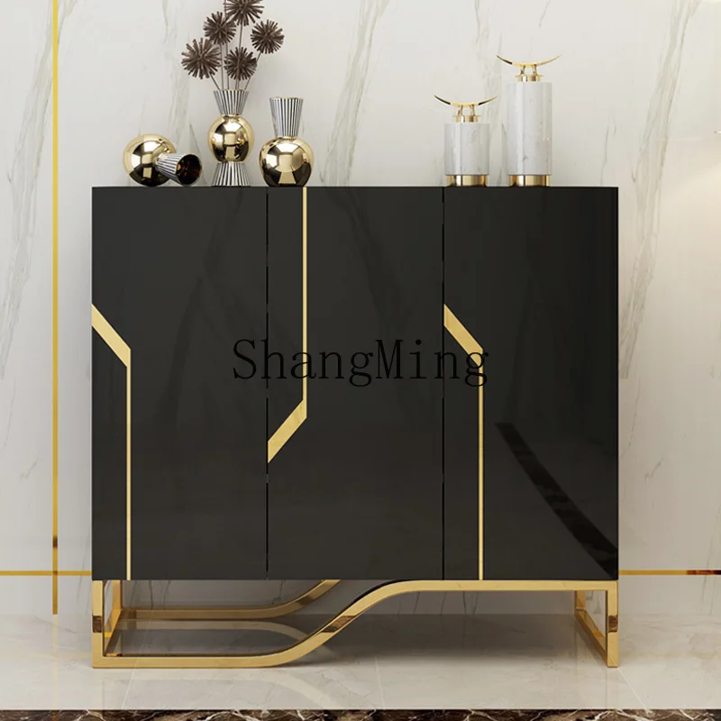 

LXY high-end entrance cabinet with large capacity indoor entrance at the entrance of the household