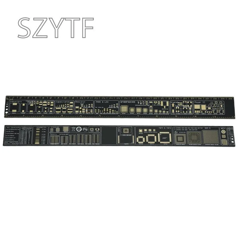 5 Type  15CM 20CM 25CM 30CM PCB Ruler Multi-functional Measuring Tool Resistor Capacitor Chip IC SMD Diode Transistor