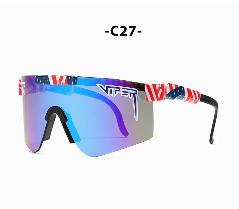 Verstellbare PC-Linsen Quadratische Sonnenbrille für Männer und Frauen, Winddichte Fahrradbrille UV-Schutz Sportsonnenbrille – Detail 23