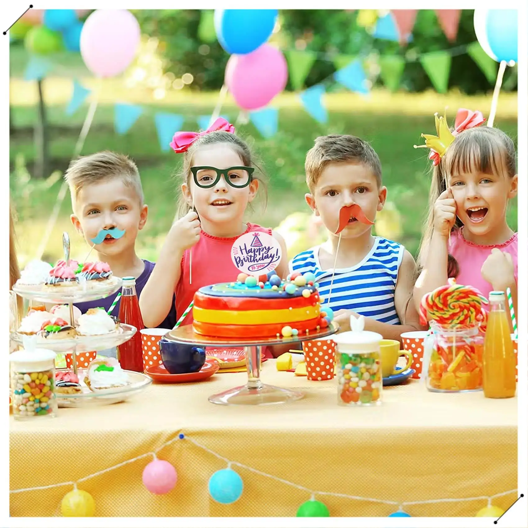 Round Acrylic Cake Toppers Clear Blank Circle DIY Cake Topper Blanks For Custom Wedding And Birthday Party Cake Decor