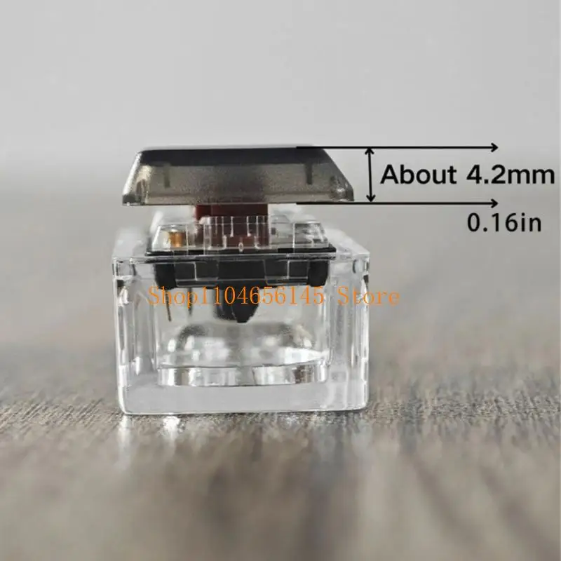 5asd 10/20PCS Tastenkappen 1U Standard transparente schwarze Tastenkappen verbessern Tippen für mechanische Tastaturen G813