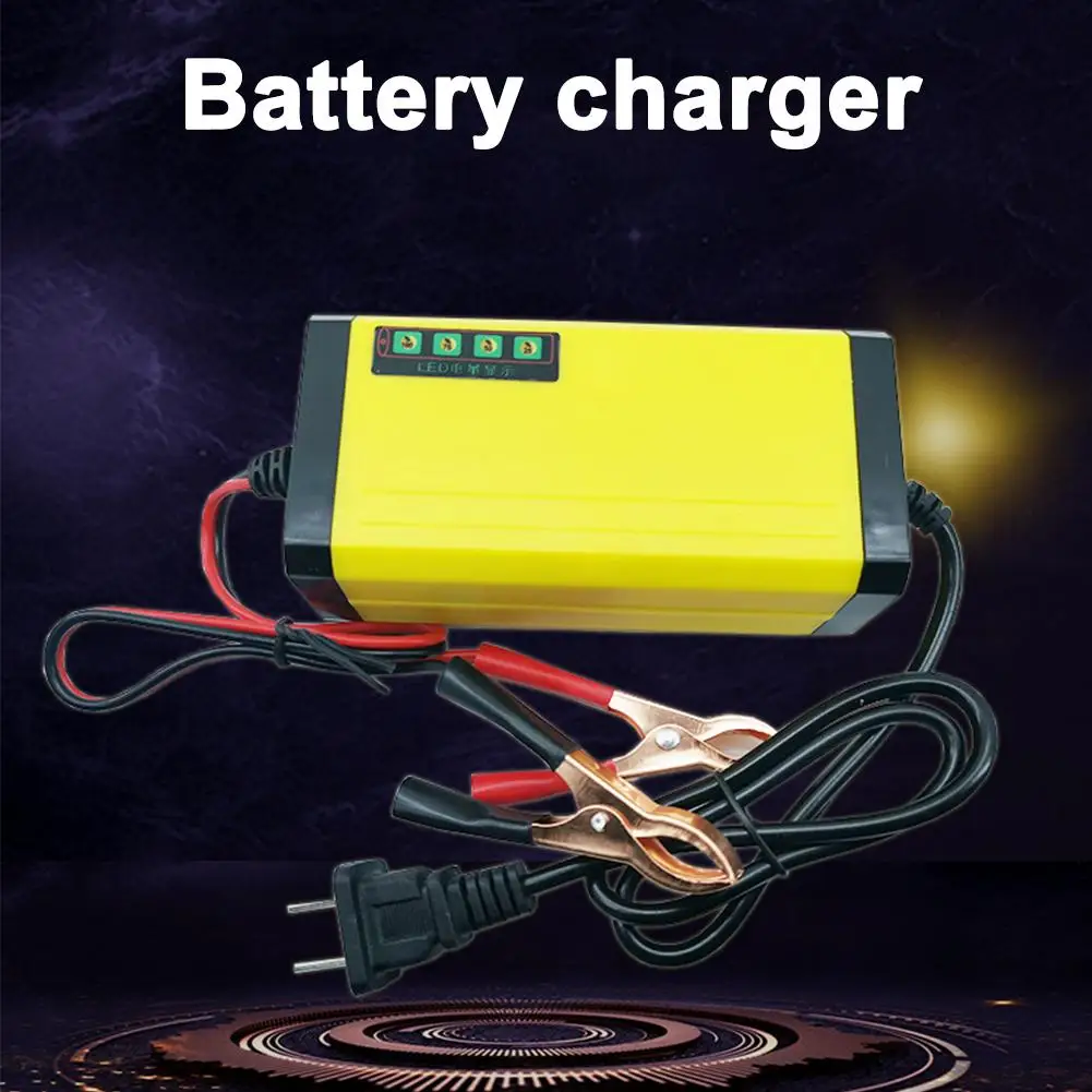 車のバッテリー充電器 220V パワーパルス修理充電器トラックバッテリー充電器 12V 2A 3A ウェットドライ鉛酸バッテリー LED ディスプレイ