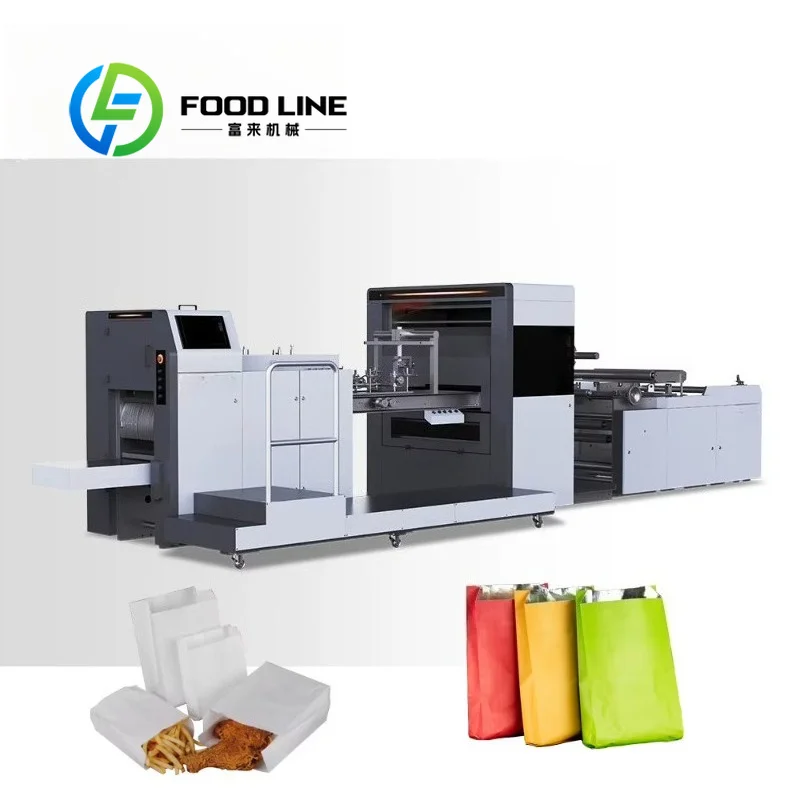 Commercial Multi‑Size Paper Bag Making Machine For Customized Gift Paper Bag And Takeaway Food Bag Wholesale Production Work