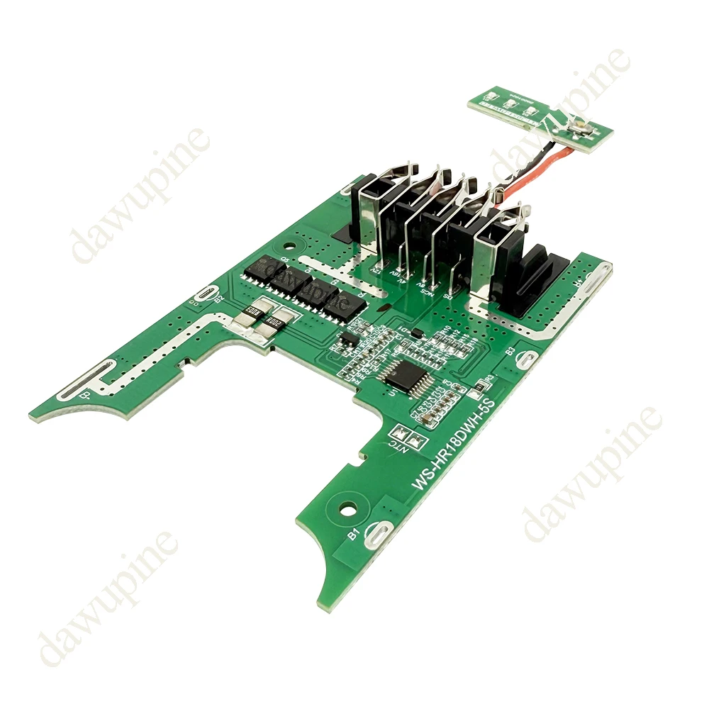DCB200 Li-ion Battery BMS PCBA Charging Low Voltage Protection Circuit Board For DeWalt 18V 20V DCB183 DCB206 DCB203 Key LED view 6