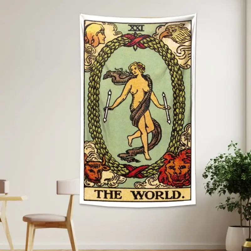 VIKAMA Tarot-Stern-Wandteppich, mystische Astrologie, Wandbehang, Hexen-Raumdekoration für Schlafzimmer, Wohnzimmer, Wohnheim – Detail 5