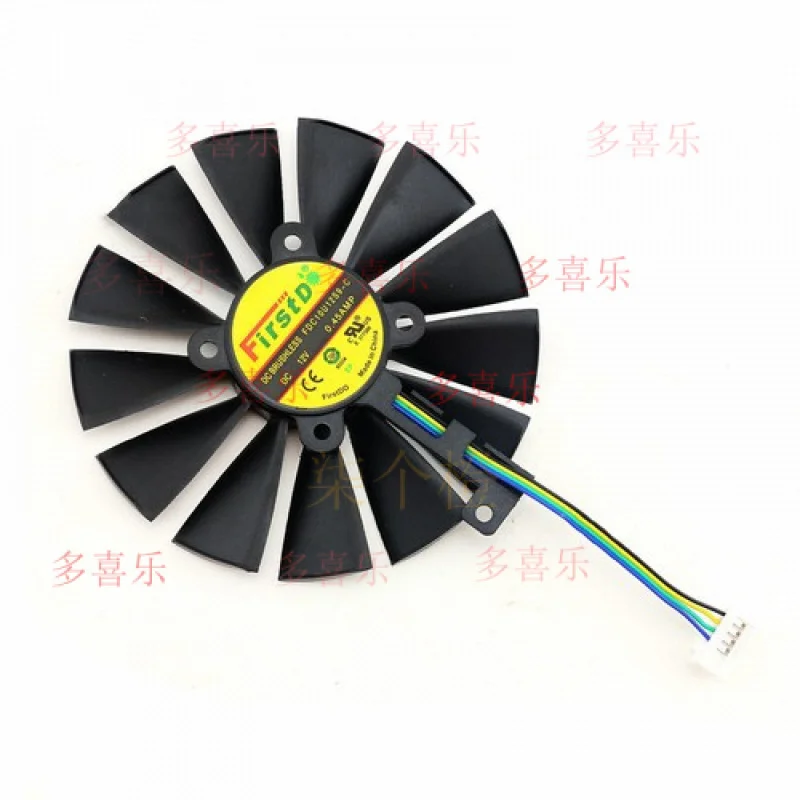 مراوح تبريد QQ لبطاقة الرسومات ASUS RTX2060 GTX 1660 1660S PHOENIX MINI ITX