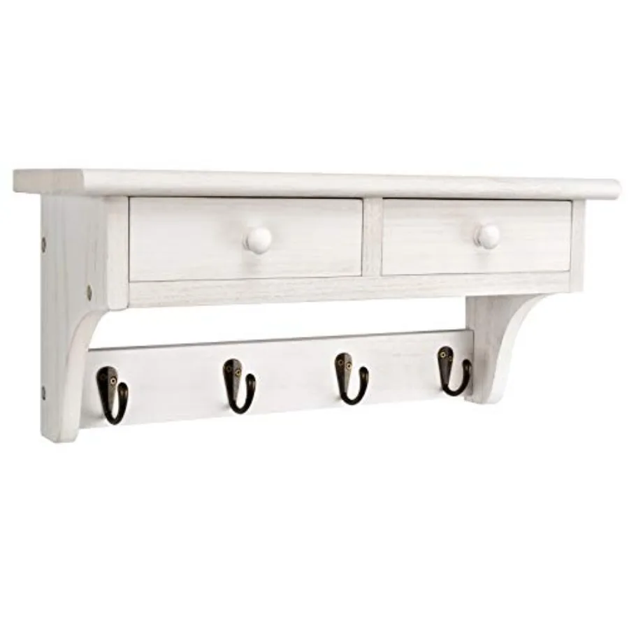 

Coat Hooks Wall Mounted Rustic Wood Coat Rack Wall Mount Shelf with Hooks Farmhouse Wall Coat Rack with Shelf and Coat Hook for