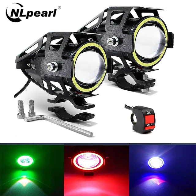 Reflektor motocyklowy Światła przeciwmgielne Super jasne oczy Dodatkowe reflektory U7 LED Światło przeciwmgielne do jazdy z przełącznikiem 12V