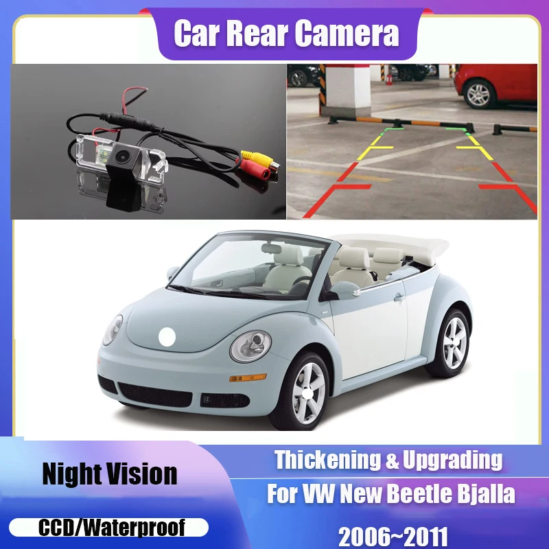 Car Reverse Rear View Camera For Volkswagen For VW New Beetle Bjalla 2006~2011 CCD Full HD Night Vision Backup Parking Camera