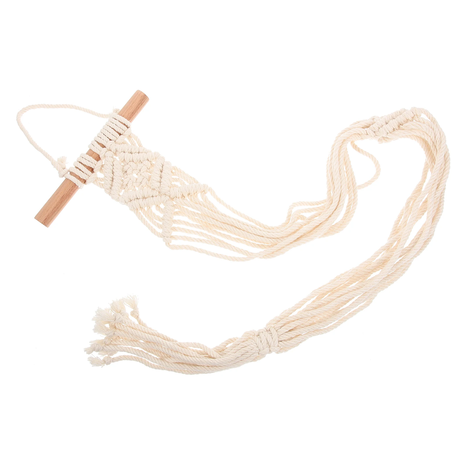 

Bohemian Hanging Cotton Rope Macrame Storage Holder Holder Hanger Hat Wall Hat Organizer Storage Hanger For Wall