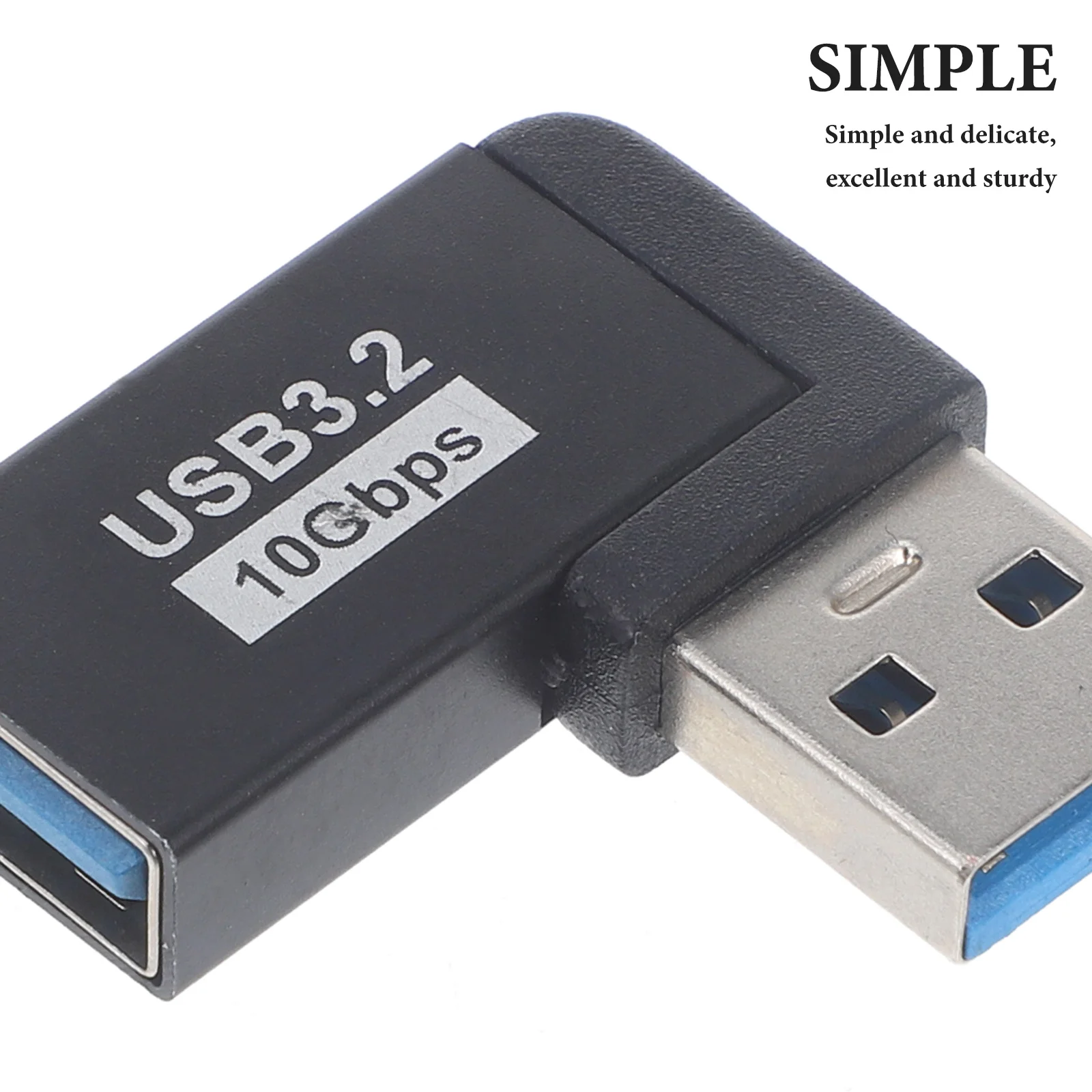 

2 шт. USB-адаптер под углом 90 градусов USB 3.0 разъем «папа-мама» аксессуары для ноутбуков высокоскоростная передача данных