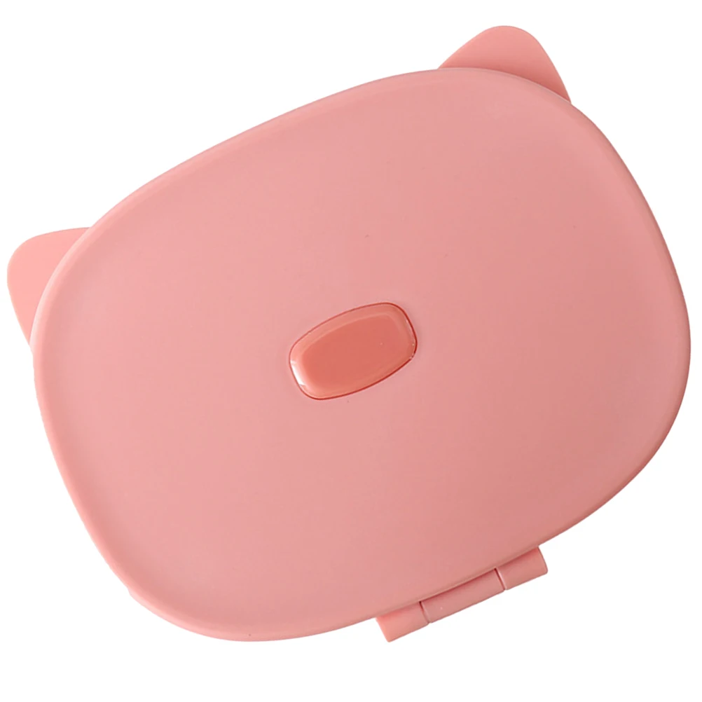 

Cat Ear Box White Portable Clip Hair Tie Storage Organizer Storage Organizer for Hair Accessories Jewelry Travel