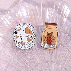 Let Me Pet Your Dog Enamel Pin Custom Funny Quotes Pet Dog Brooches Lapel Backpack Badge Metal Jewelry Gift for Dog Lovers