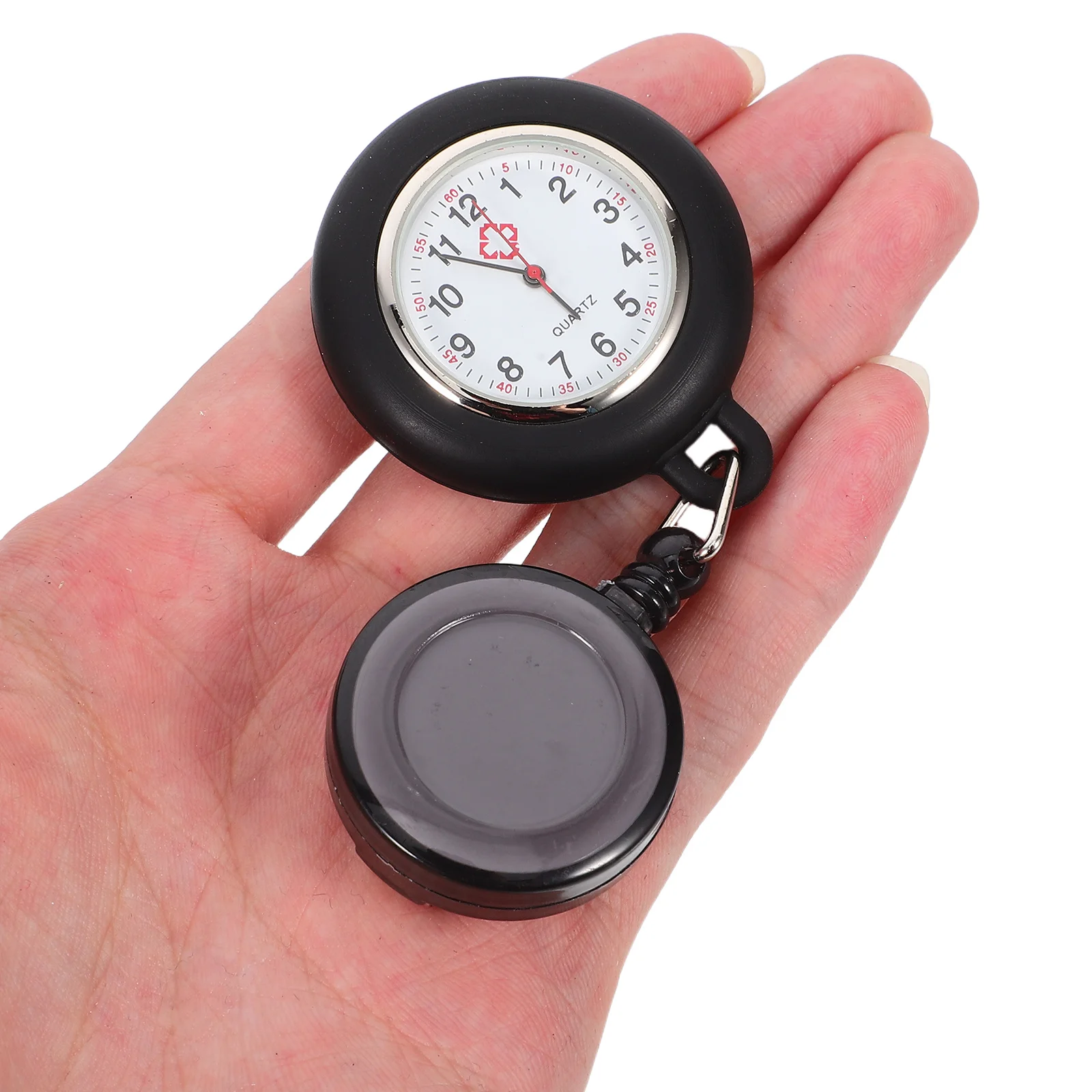 

Nurse Watch Smiling Face Lightweight Pocket Watch For Women Men Students Medical Staff Badge Reel Clip On Fob Timepiece