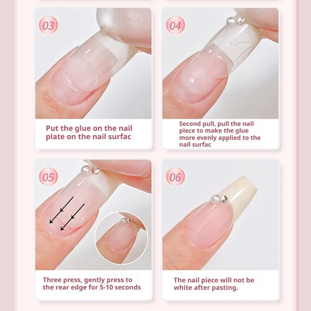 กาวเจลติดเล็บแบบแข็งแรง 1 ชุด กาวติดเล็บยูวีสำหรับติดเพชรพลอย เรซิ่น อัญมณี เครื่องประดับ DIY กาวติดเล็บปลอม