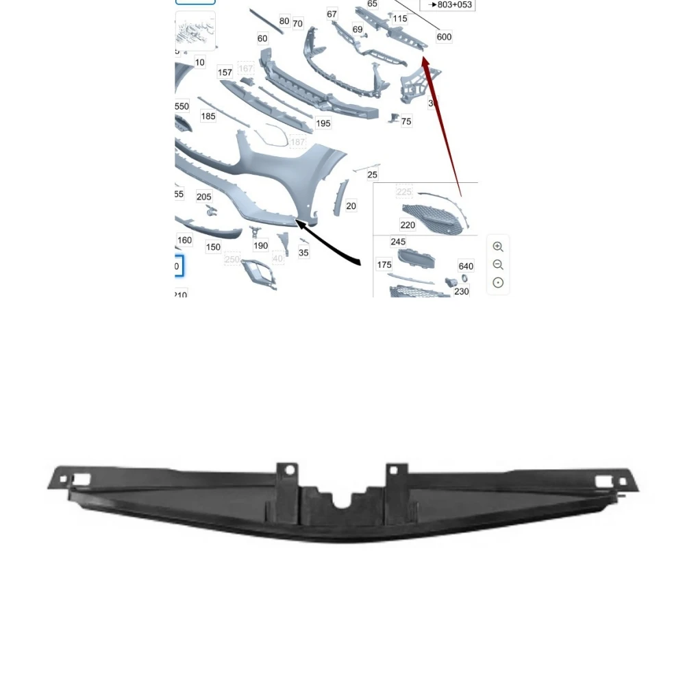 

Bumper Holder Genuine A1678859111 A1678856203 For MercedesGLE V167 W167 SUV 2021-2023 4MATIC 2MATIC