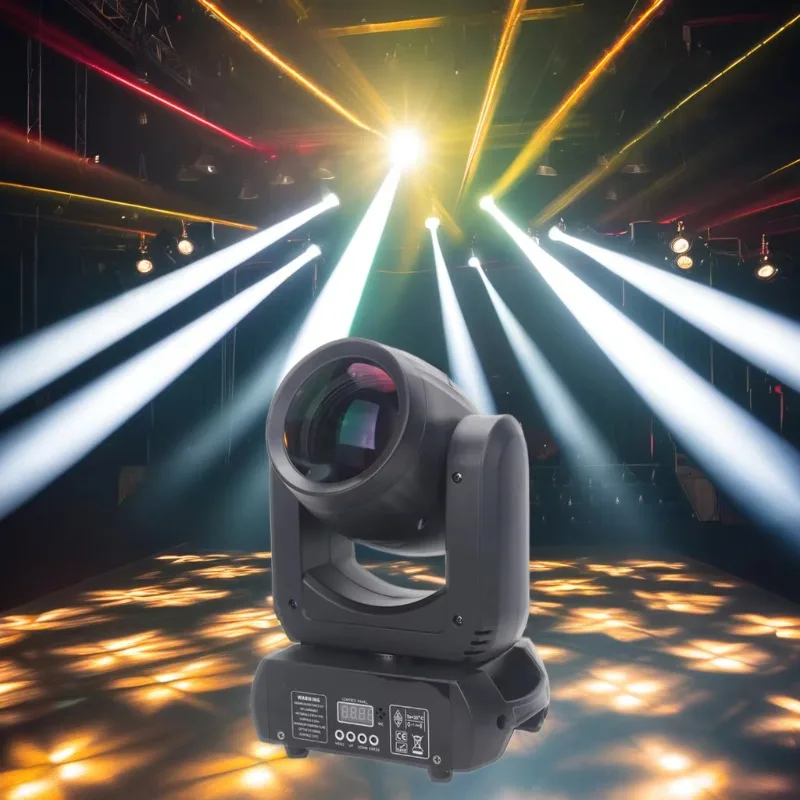 

[Hot Sale] Mini 150W Moving Head LED Stage Lighting New Spot Wash Beam Club Party Wedding Warm White Light-Matrix Light Nightclu