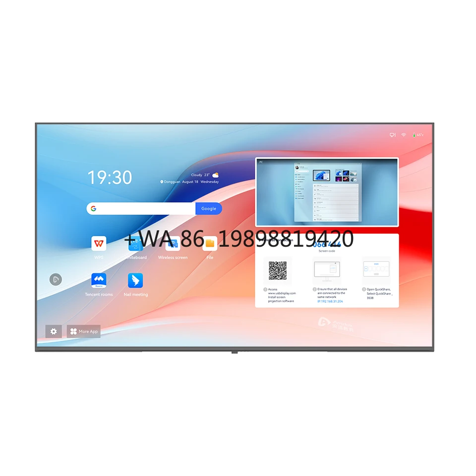 

55 Inch Wholesale Factory Price LCD Signage Display for Business Android 4K UHD Industrial