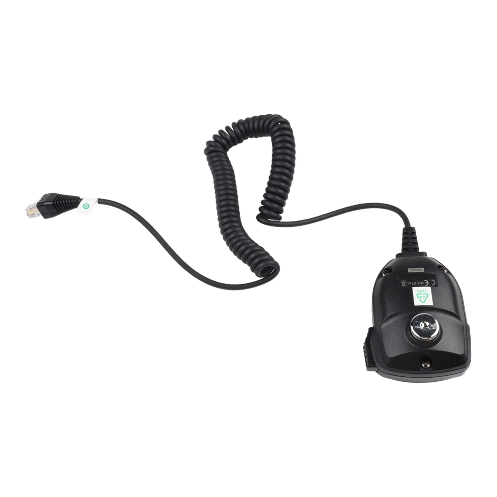 Black Mobile Microphone 8 Pin Mobile Microphone With PPT Button Handheld Microphone Noise-Canceling Microphone 8-Pin Connector