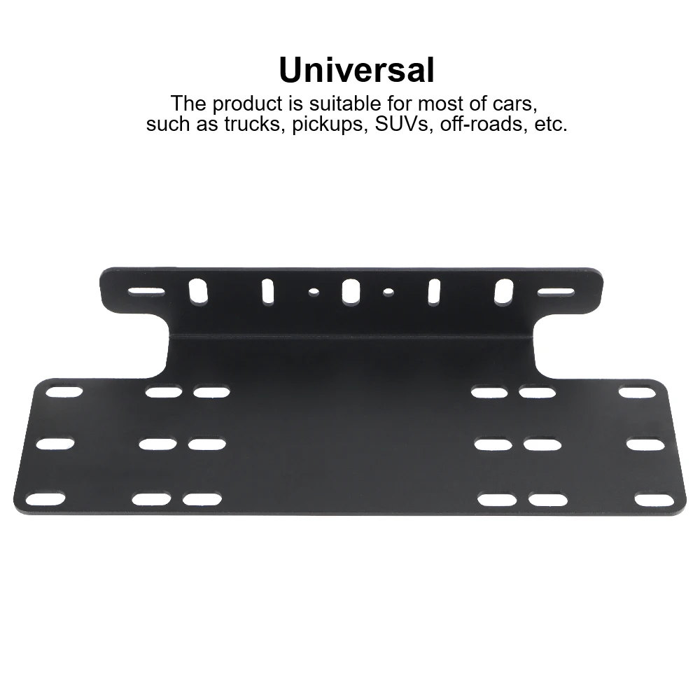 Brackets Accessory Car Front Bumper License Plate Mount Bracket Frame LED Work Light Bar Automobile Driving Plates Aluminum