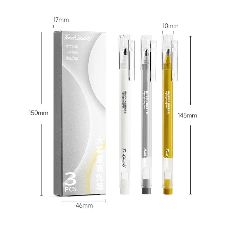 3 قطعة أقلام تسليط الضوء على اللوحة الذهب الأبيض الفضة تسليط الضوء على لهجات اللوحة أقلام أنيمي تصميم رسم رسم تلوين لوازم الفن #5
