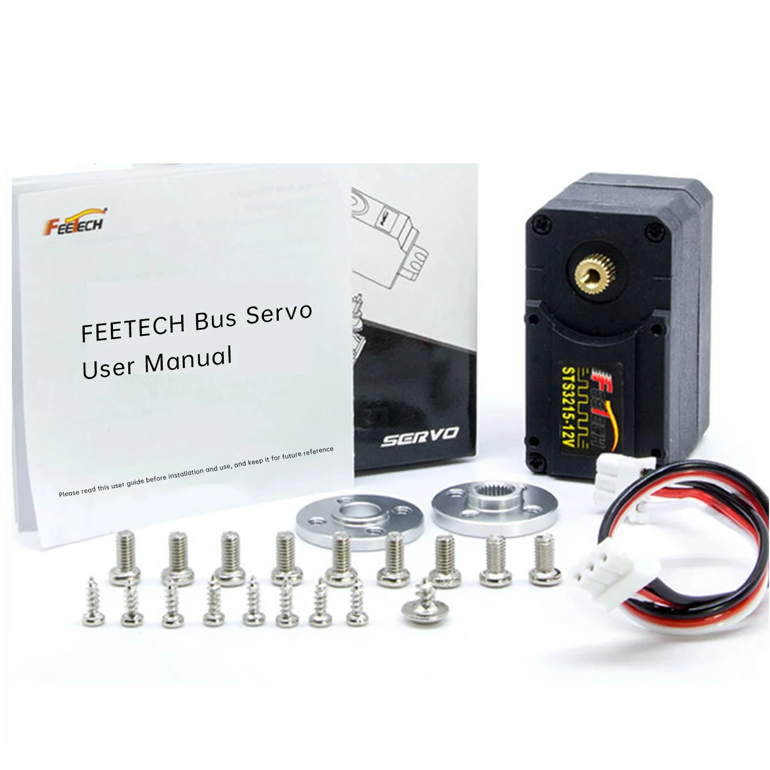 Feetech STS3215 Servo 7.4V 12V 20KG 30KG 360° Magnetic Encoding Feedback Serial Bus TTL Servo For SO-ARM100 Robot Arm DIY Progra