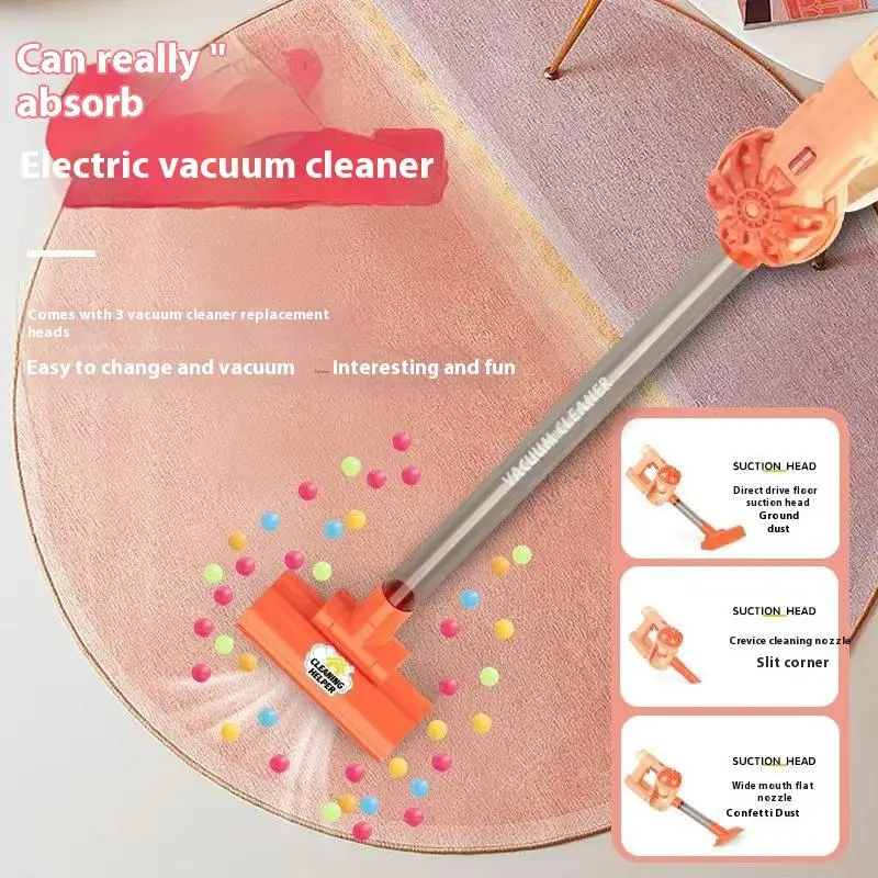 1 Set Girl Boy Gifts Kids Simulation Electric Vacuum Cleaner Cleaning Kit For Toddlers Role Play Housekeeping Educational Toys