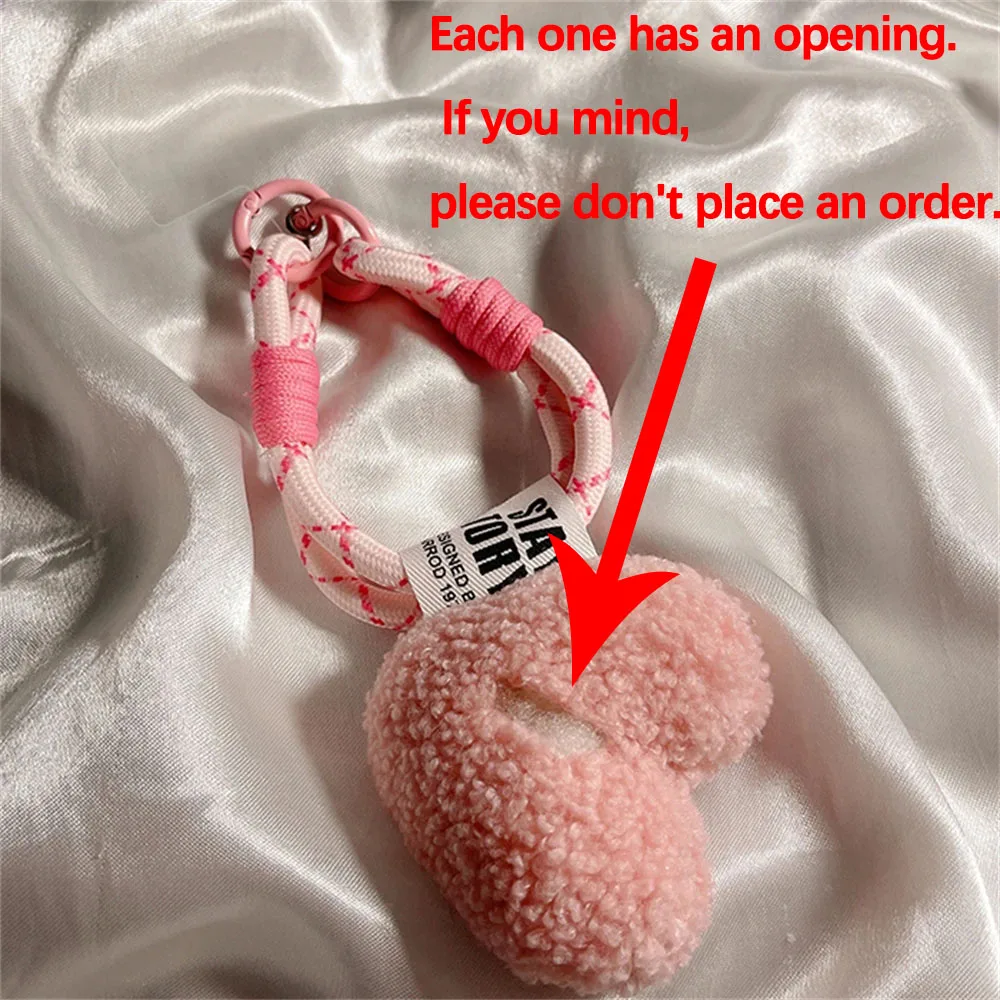 Puff Heart Lanyard Keychains Key Chain Rings Phone Strap Mesh Landyard Bags Braided Strips Keycord Hanging Trousers Accessories